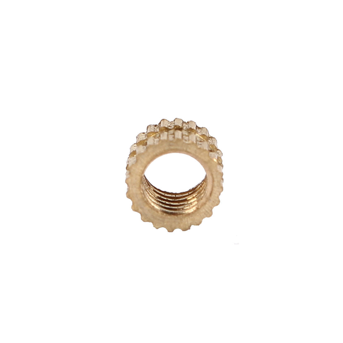 Harfington M4 x 4mm Female Thread Brass Knurled Threaded Insert Embedment Nuts 200PCS