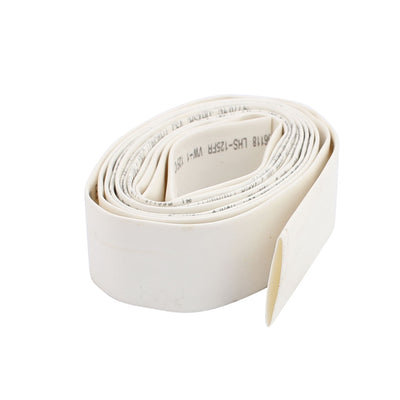Harfington 15mm Dia 2:1 Heat Shrink Tubing Tube Sleeving Wire Cable White 1.9M Length