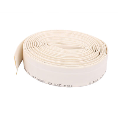 Harfington 15mm Dia 5 Meter Length Heat Shrinkable Tube Shrink Tubing Wire White