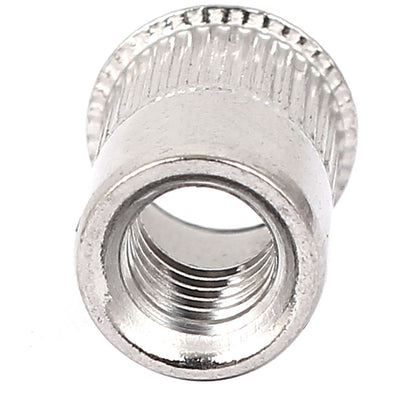 Harfington M6 Stainless Steel Rivet Nut Insert Nutsert Silver Tone 20pcs