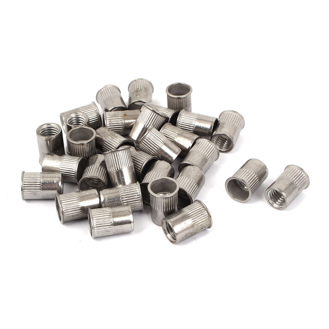 Harfington M10 Stainless Steel Flat Head Rivet Nut Insert  30pcs