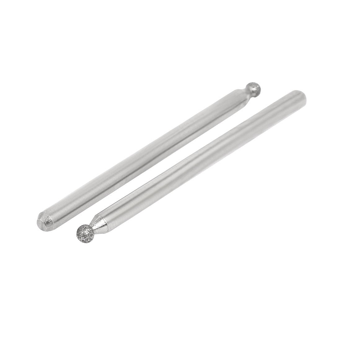 Harfington 3mmx2mm Diamond Coated Ball Shaped Head Mounted Point Grinding Bit 9pcs