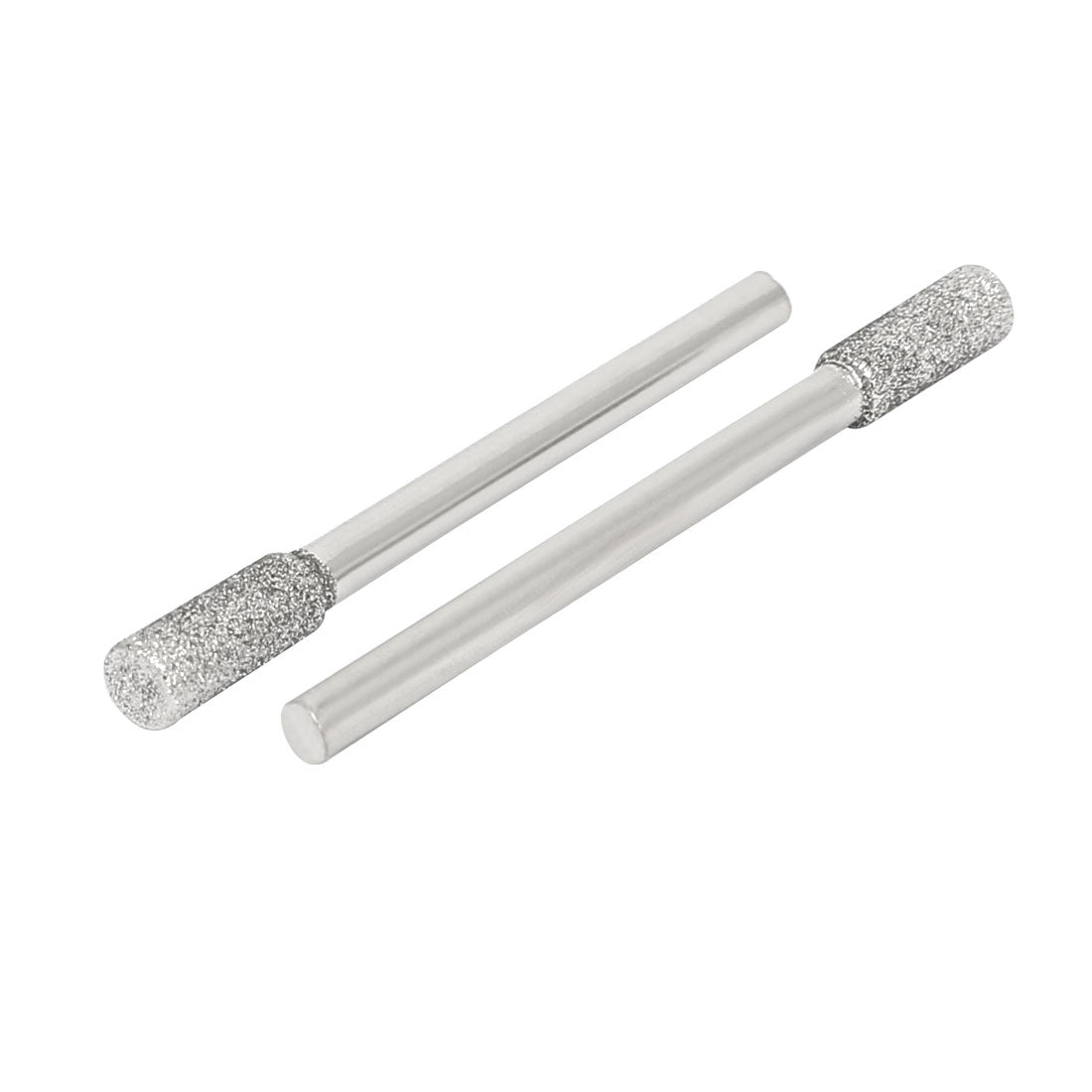 Harfington 4mm Cylinder Head Dia Diamond Coated Grinding Mounted Points Rotary Tool 2pcs