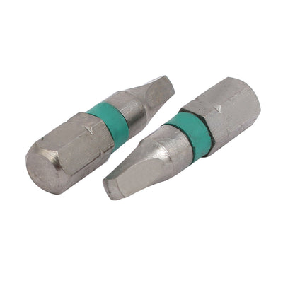 Harfington 4 Pcs 1/4-inch Hex Shank 25mm Length 3mm Magnetic Tip Square Screwdriver Bit