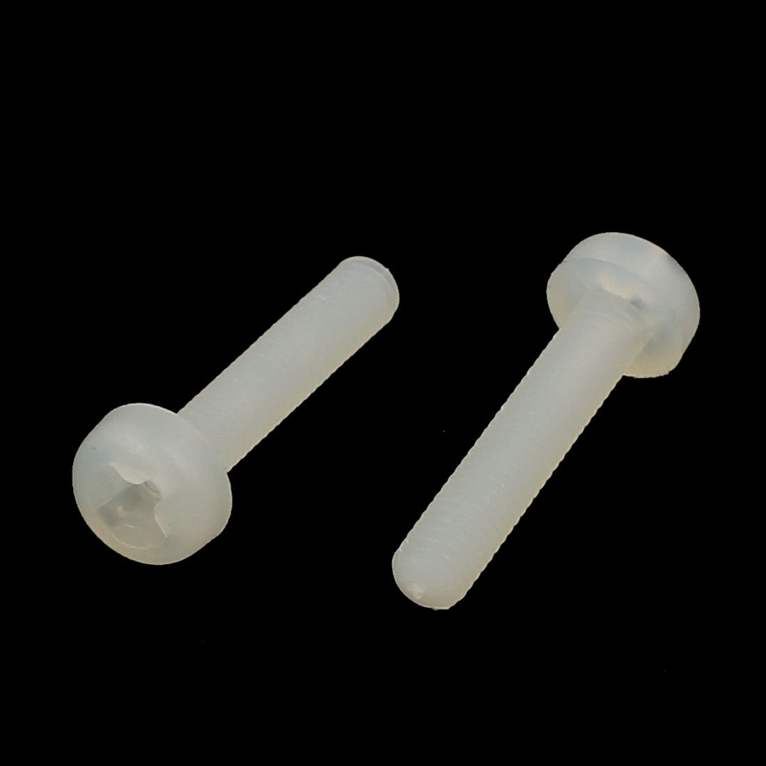 Harfington M3 x 15mm Phillips Flat Head Nylon Metric Bolts Machine Screws 142pcs