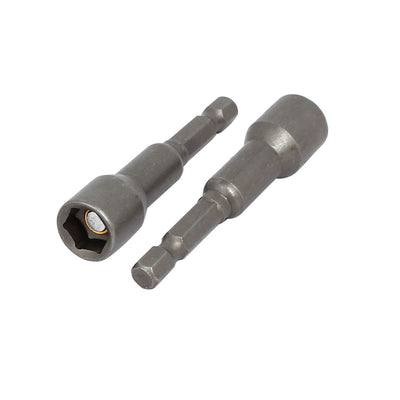 Harfington 10mm 3/8" Socket 1/4" Hex Shank 65mm Length Nut Drivers Adapter Drill Bits 10pcs