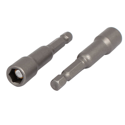 Harfington 5/16'' Width Hex Socket Magnetic Wrench Nut Setter Driver Bits Gray 5pcs