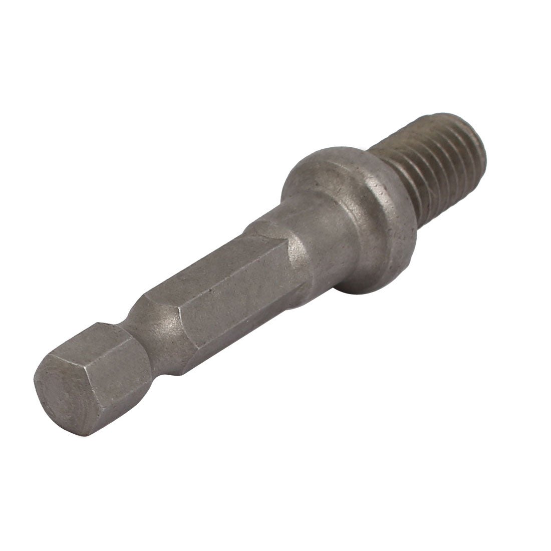 Harfington M8 Dia Thread Metal Hex Shank Drill Chuck Adapter Connector Gray
