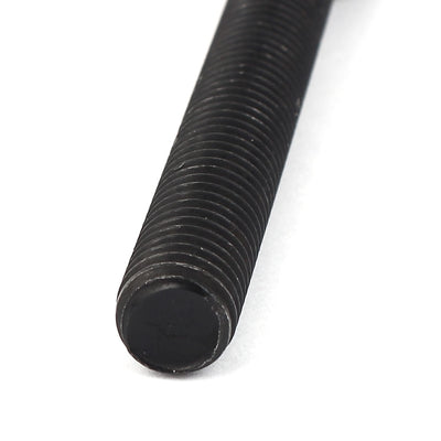 Harfington M10 x 80mm Carbon Steel Full Threaded Hexagon Socket Cap Head Screws Bolts 5pcs