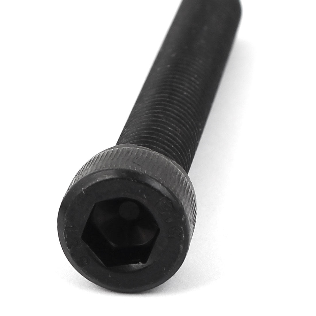 Harfington M10 x 80mm Carbon Steel Full Threaded Hexagon Socket Cap Head Screws Bolts 5pcs