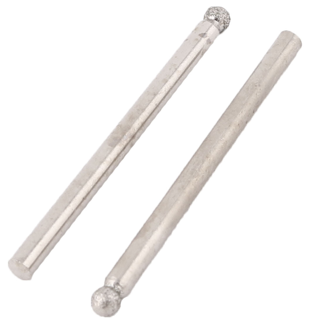 Harfington Metal Spherical Head Diamond Mounted Points Grinding Bits Sliver Tone 30pcs