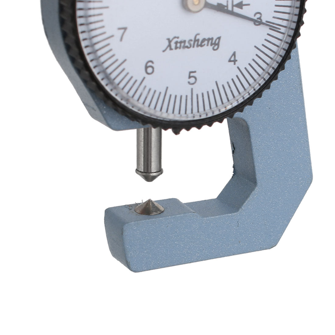 Harfington 0-10mm Range Measuring Tool 0.01mm Resolution Round Dial Thickness Gauge