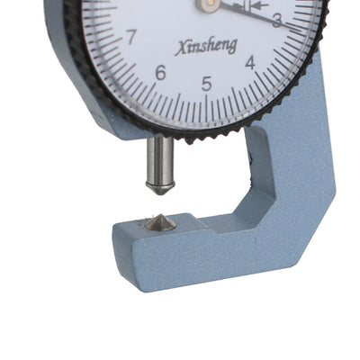 Harfington 0-10mm Range Measuring Tool 0.01mm Resolution Round Dial Thickness Gauge
