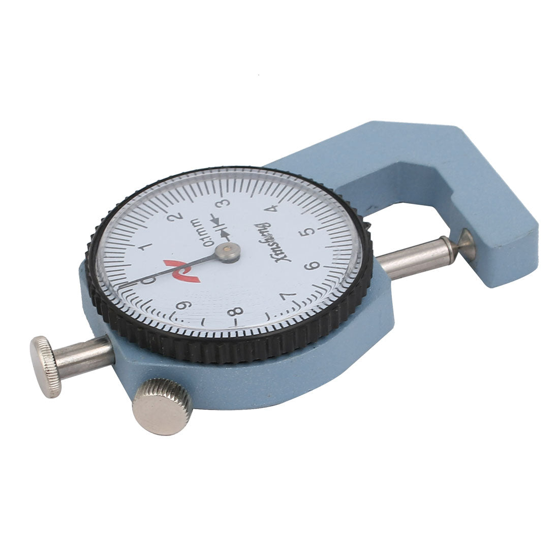 Harfington 0-10mm Range Measuring Tool 0.01mm Resolution Round Dial Thickness Gauge