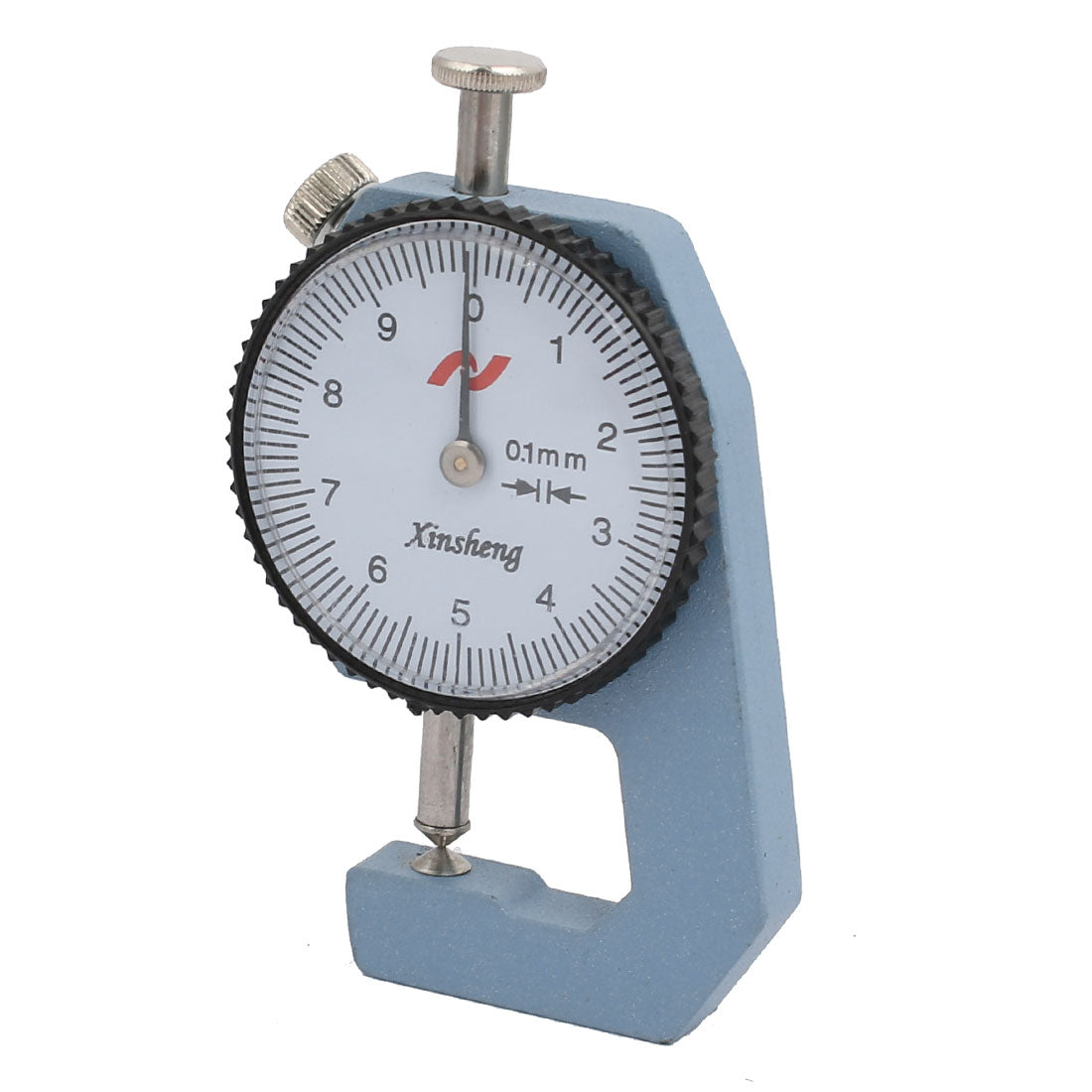 Harfington 0-10mm Range Measuring Tool 0.01mm Resolution Round Dial Thickness Gauge