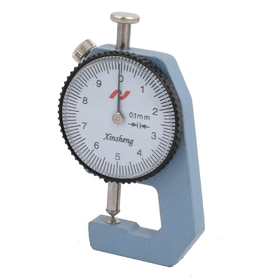 Harfington 0-10mm Range Measuring Tool 0.01mm Resolution Round Dial Thickness Gauge
