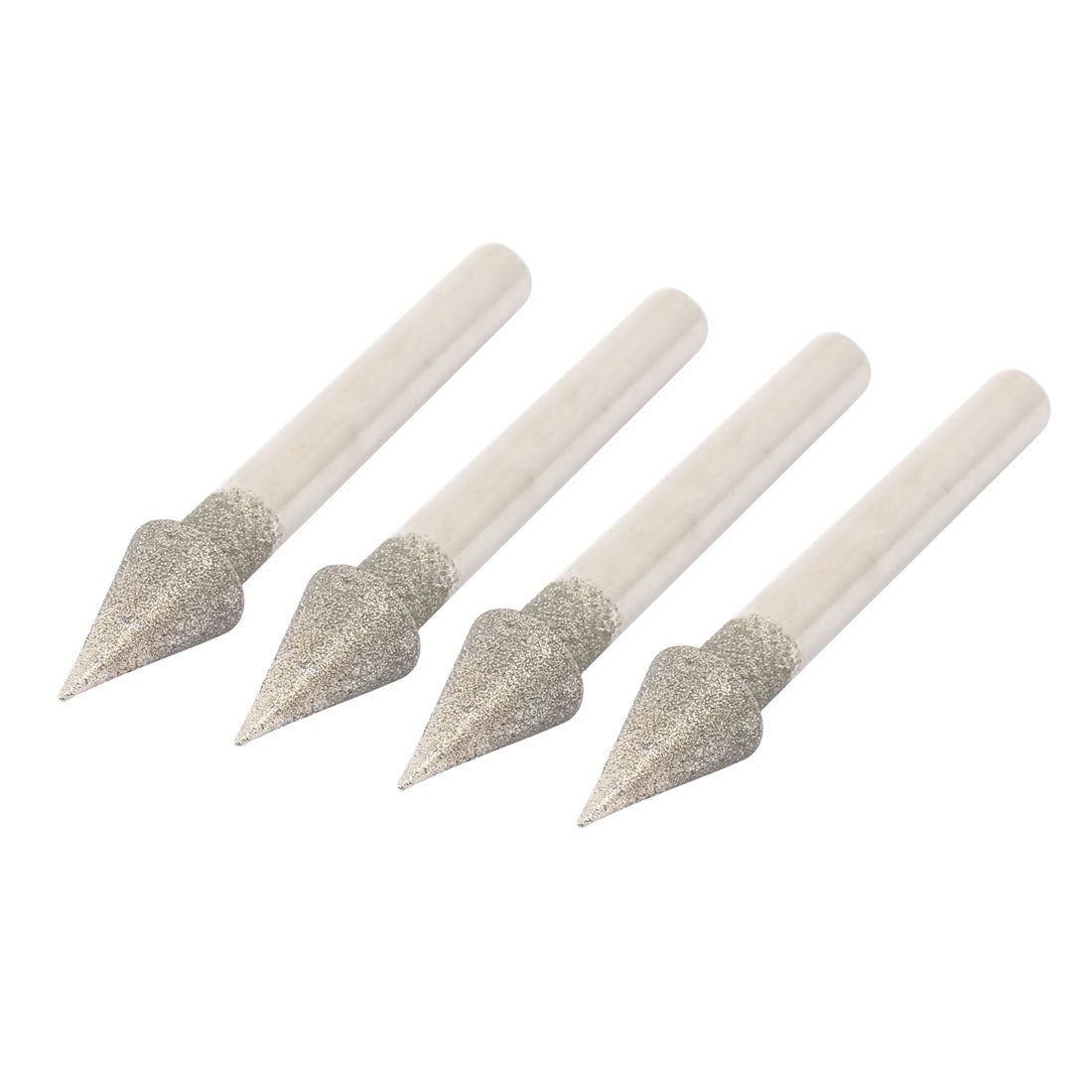 Harfington 10mm Dia Tapered Head Rotary Tool Buffing Bit Grinding Tip Mounted Point 4pcs