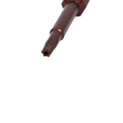 Harfington T10 1/4" Hex Shank 50mm Long S2 Magnetic Torx Security Screwdriver Bits 10pcs