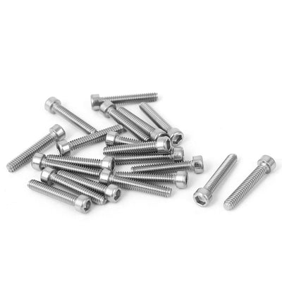 Harfington 2#-56 x 1/2" 304 Stainless Steel Internal Hex Socket Drive Cap Screws Fastener 20pcs
