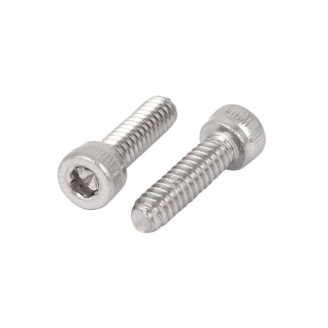 Harfington 6#-32 x 1/2" 304 Stainless Steel Cylindrical Head Hex Socket Cap Screws 10 Pcs