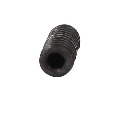 Harfington 6#-32 x 3/8" Thread Cup Point Head Hexagon Socket Set Grub Screw Black 50 Pcs