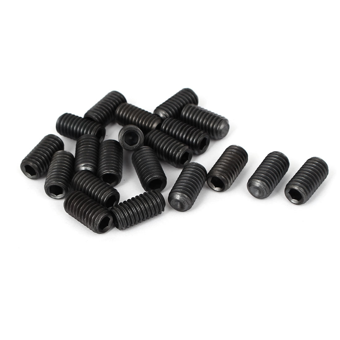 Harfington 12.9 Grade 3/8"-16 x 3/4" Thread Cup Point Hexagon Socket Set Grub Screws 20 Pcs