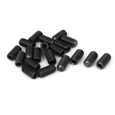Harfington 12.9 Grade 3/8"-16 x 3/4" Thread Cup Point Hexagon Socket Set Grub Screws 20 Pcs