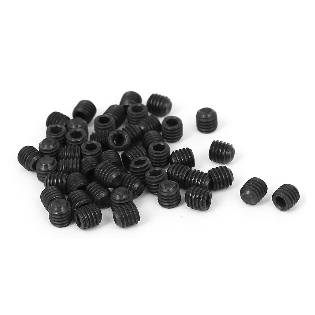 Harfington 10#-32 x 3/16" Thread Hexagon Socket Drive Cup Point Head Grub Screws 50 Pcs