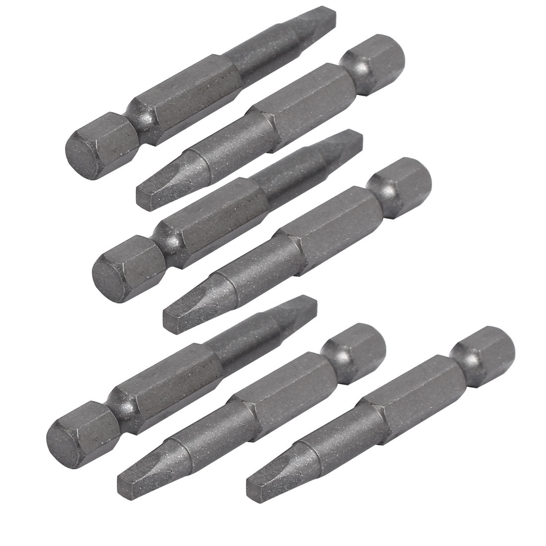 Harfington 7pcs 1/4-inch Hex Shank 3mm Square Head Magnetic S2 Steel Screwdriver Bits