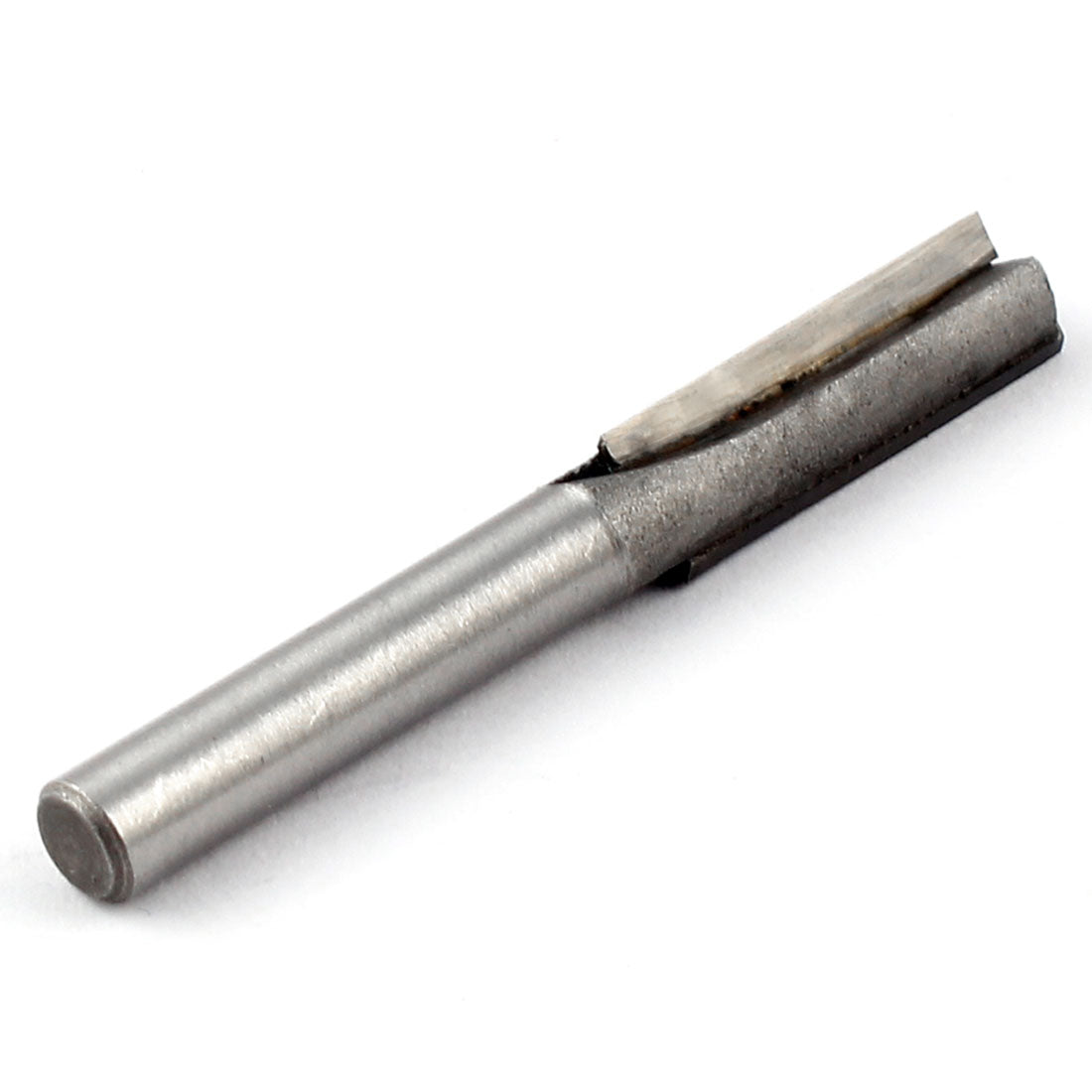 Harfington Woodworking Double Flute Straight Type Router Bit 6.35mm Shank 20mm Flute Length 2 Pcs