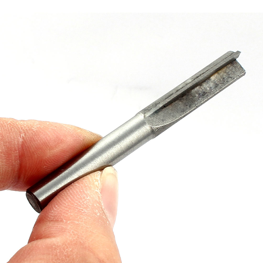 Harfington Woodworking Double Flute Straight Type Router Bit 6.35mm Shank 20mm Flute Length 2 Pcs