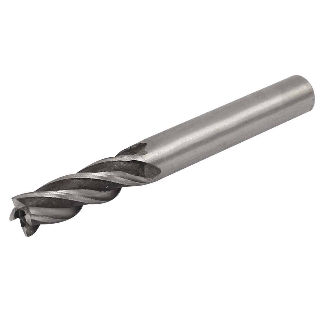 Harfington 9mm Cutting Dia 85mm Long HSS-AL 4-Flute Straight Round Shank End Mill