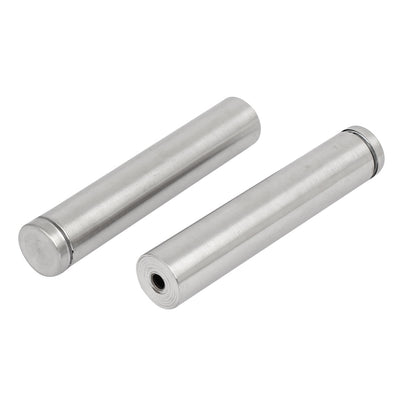 Harfington 19mm x 100mm Metal Advertise Glass Standoff Pin Fixing Mount Bolt 5pcs