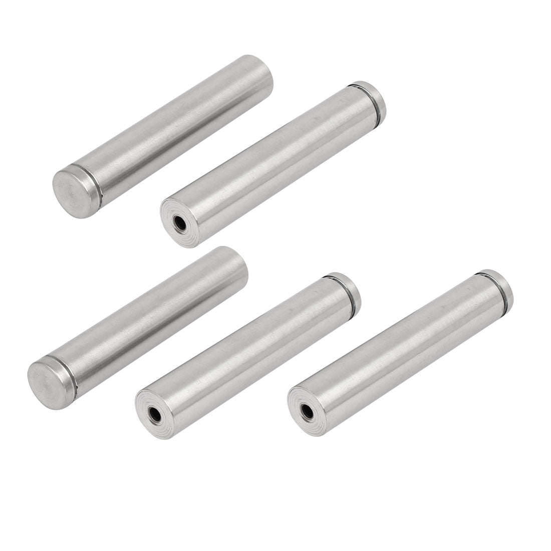 Harfington 19mm x 100mm Metal Advertise Glass Standoff Pin Fixing Mount Bolt 5pcs