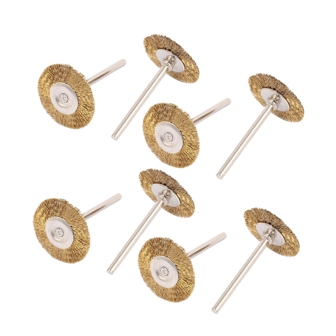Harfington 8 Pcs 25mm Dia. Steel Wire Jewelry Buffing Polishing Wheel Brushes