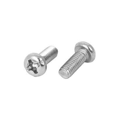Harfington M3 x 8mm 304 Stainless Steel Phillips Drive Round Pan Head Screws DIN 7985 13PCS