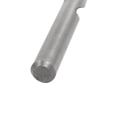 Harfington 8.9mm Cutting Dia HSS Double Flutes Straight Shank End Mill Cutter Drill Bit Silver Gray