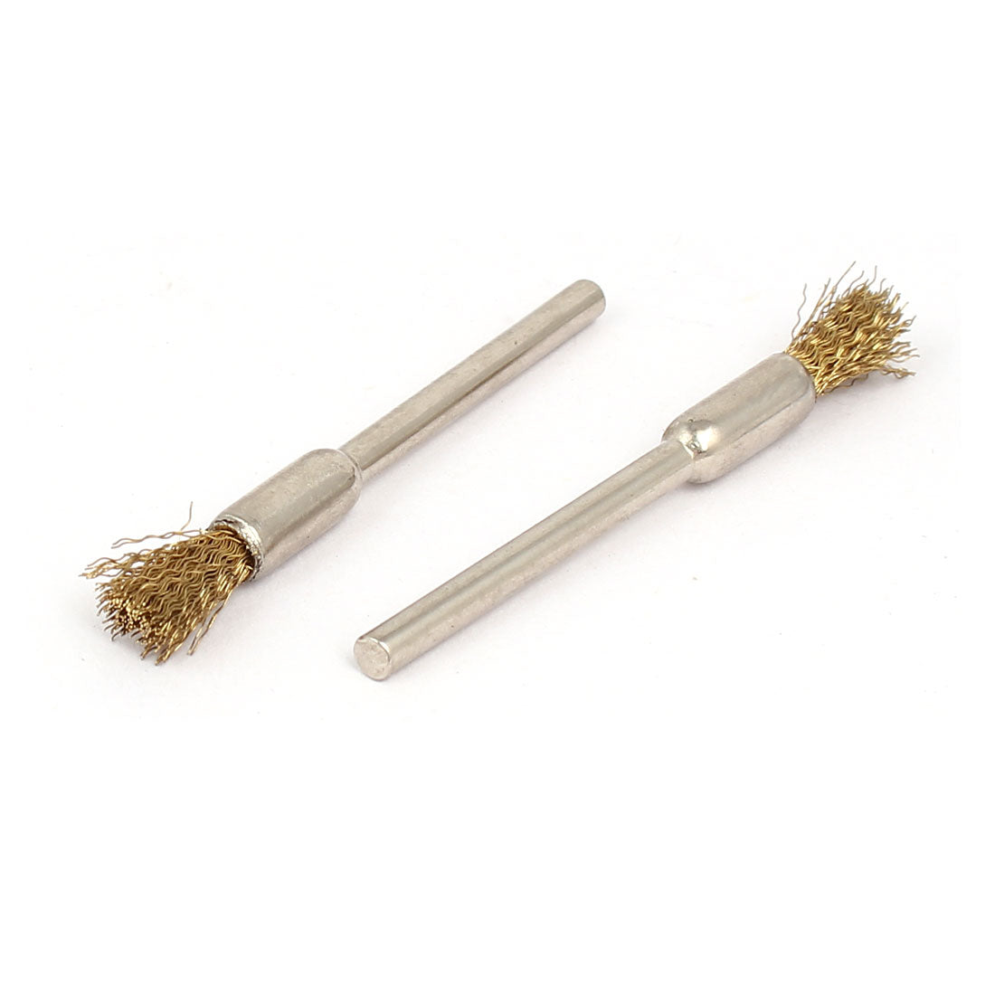 Harfington 3mm Shank Dia 4mm Brush Dia Steel Wire Polishing Abrasive Grinding Brushes 10pcs