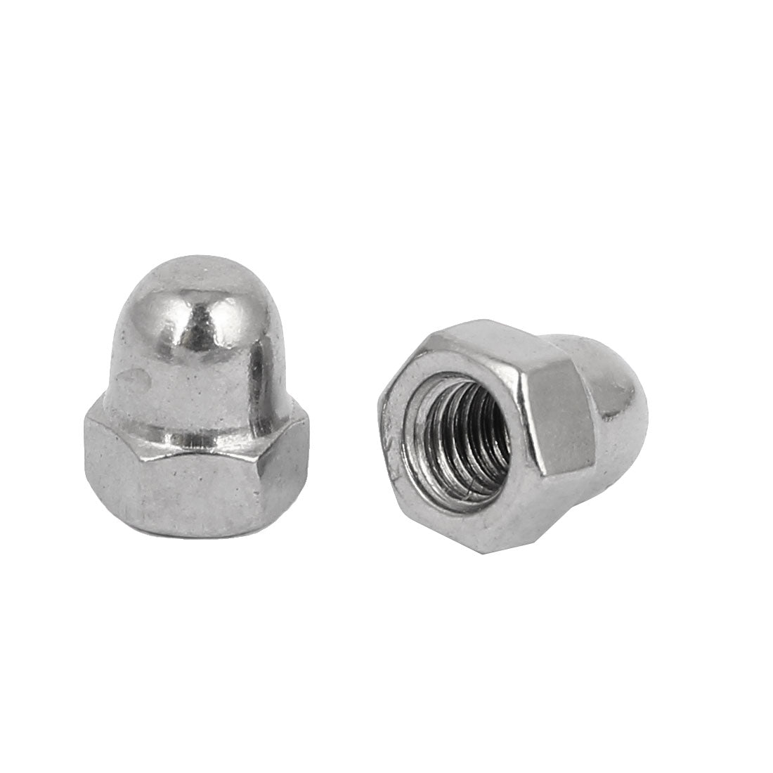Harfington M5 Thread Dia 304 Stainless Steel Dome Shape Head Cap Acorn Hex Nut 25pcs