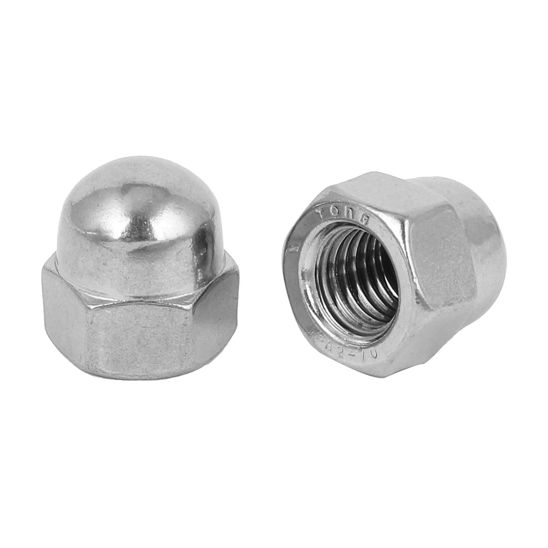 Harfington M14 Thread Dia 304 Stainless Steel Dome Shape Head Cap Acorn Hex Nut 2pcs