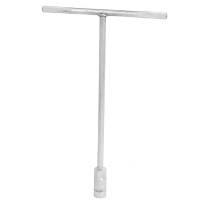 Harfington 15mm T Shaped Hexagon Hex Socket Wrench Spanner Nut Driver Silver Tone 2pcs