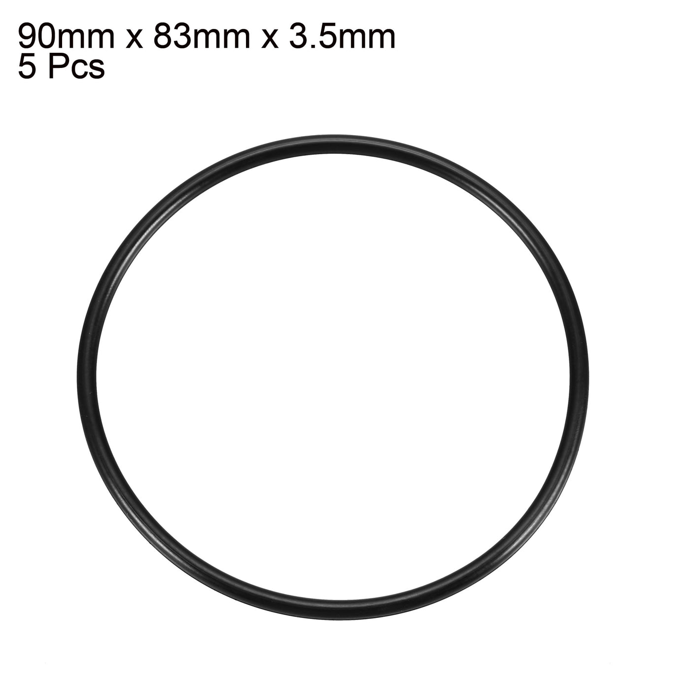 Harfington Nitrile Rubber O-Rings, Metric Nitrile Rubber Sealing Gasket 5Pcs