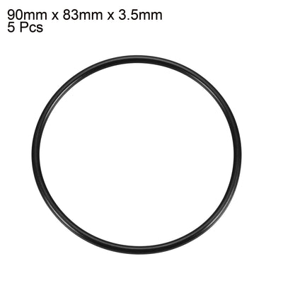 Harfington Nitrile Rubber O-Rings, Metric Nitrile Rubber Sealing Gasket 5Pcs