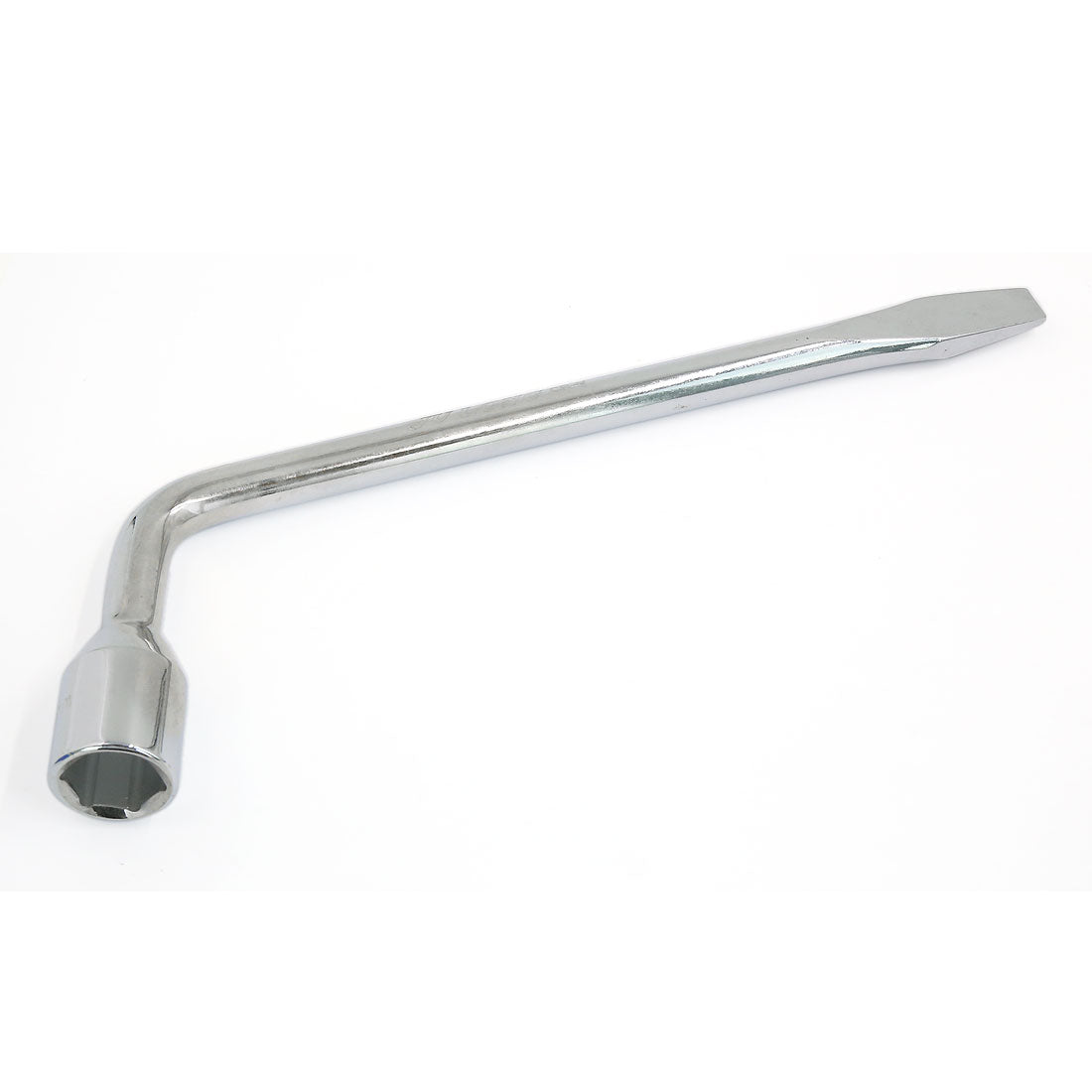 Harfington Vehicle Car Metal 90 Degree Angle 22mm Hexagon Hex Slotted End Socket Lug Wrench