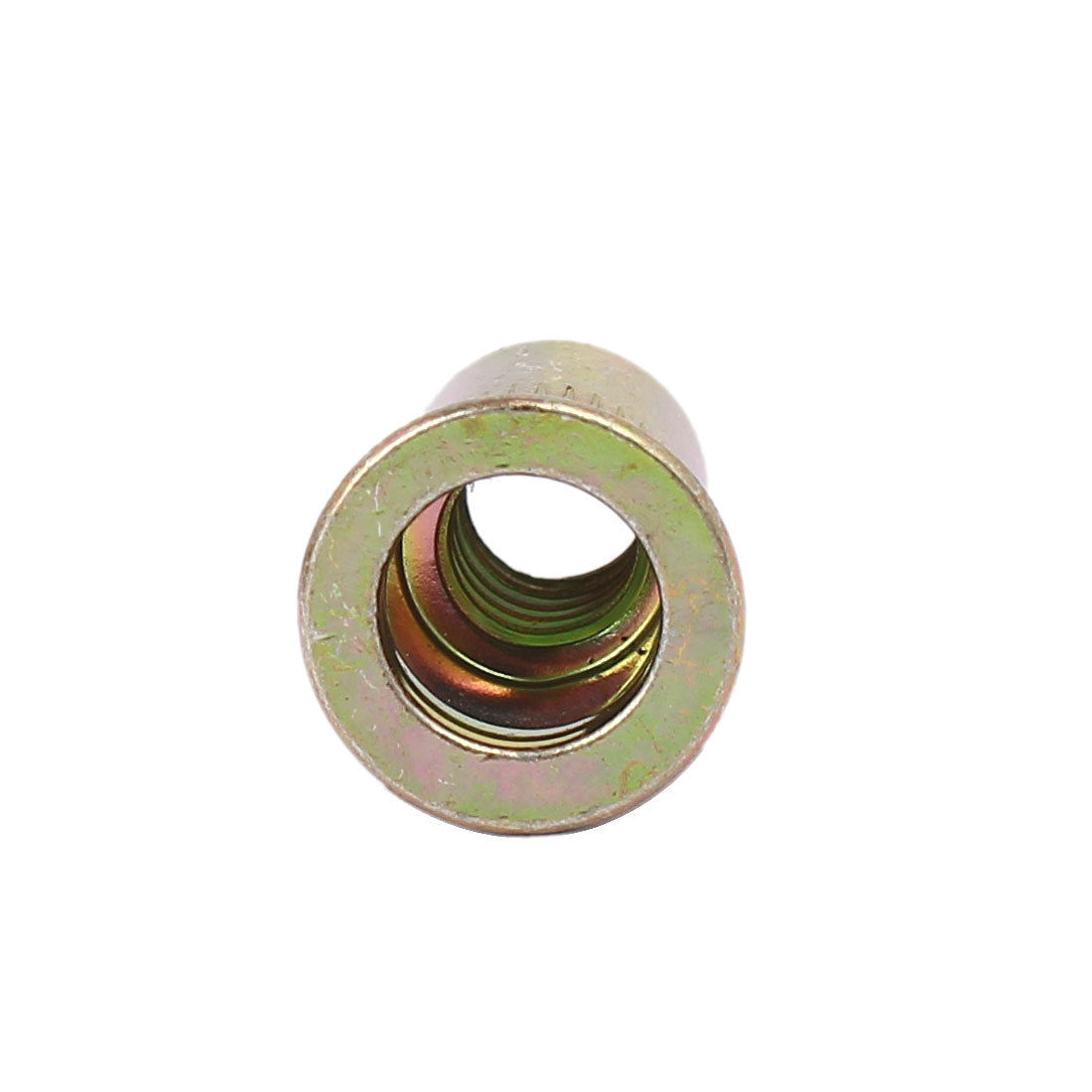 Harfington 1/4"-20 Straight Knurled Rivet Nut Insert Dadi Bronze Tone 150pcs