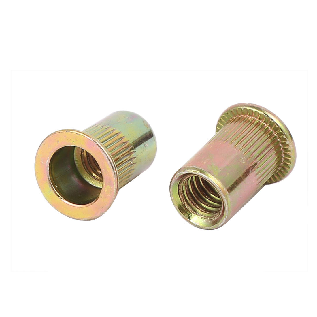 Harfington 5/16"-18 Straight Knurled Rivet Nut Insert  Bronze Tone 20pcs