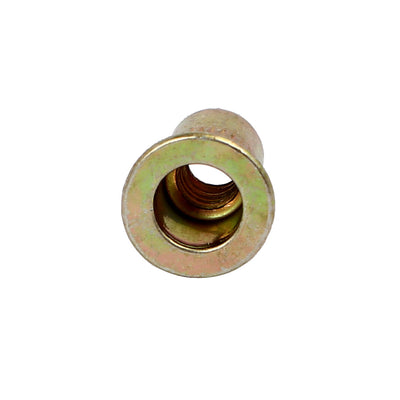 Harfington 10#24 Straight Knurled Rivet Nut Insert Nutsert Bronze Tone 100pcs