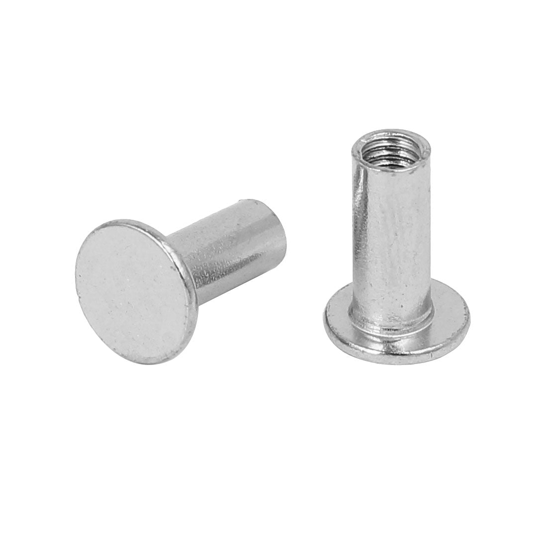 Harfington Photo Album Metal Nickel Plated Binding Screw Post Barrel Nut 5mmx12mm 52pcs