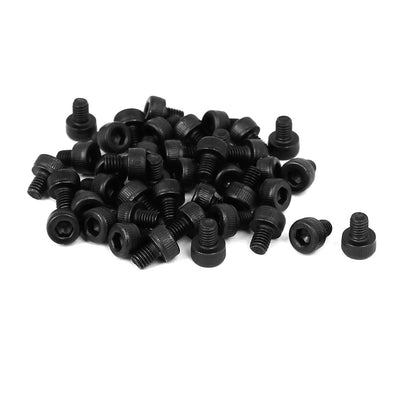 Harfington M3 x 4mm Alloy Steel Internal Hex Drive Socket Cap Head Screw DIN912 42PCS