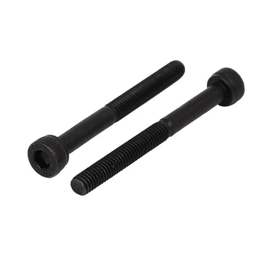 Harfington M3 x 30mm Alloy Steel Bolt Cap Point Hex Socket Head Screws Black 50PCS